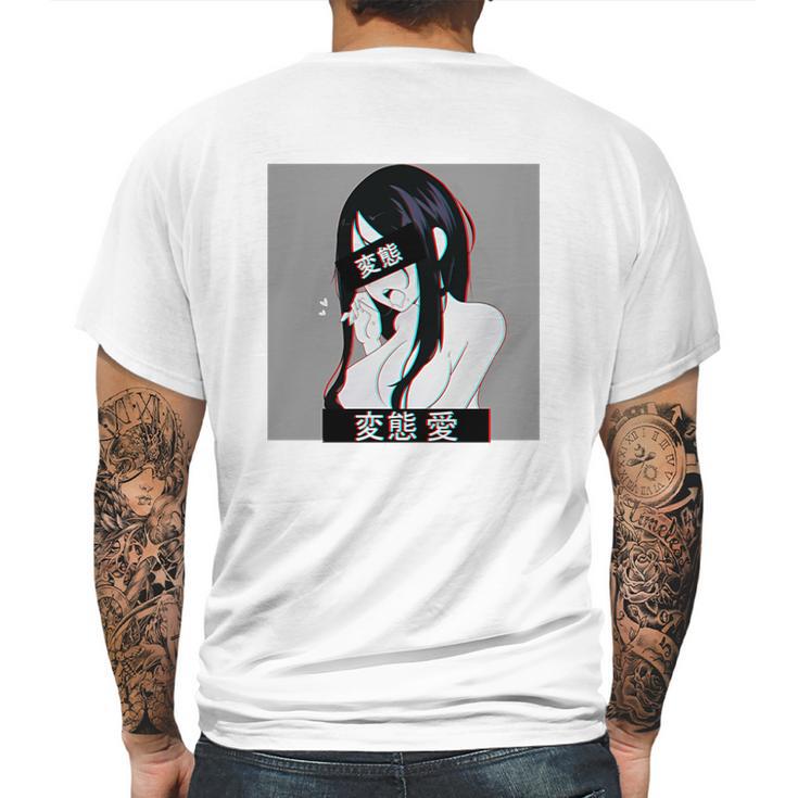 Lewd Hentai Japanese Otaku Tee Shirt Mens Back Print T-shirt