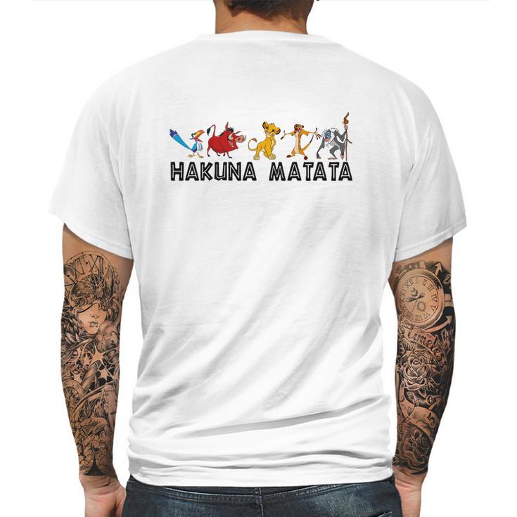 Lion King Hakuna Matata Mens Back Print T-shirt