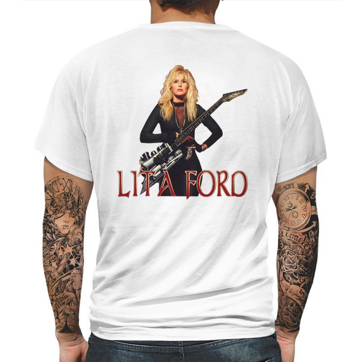 Lita Ford Tshirt Mens Back Print T-shirt