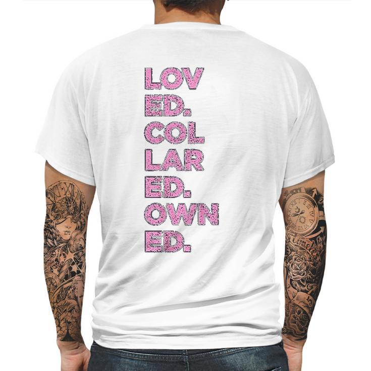 Loved Collared Owned Kink Gear Mens Back Print T-shirt