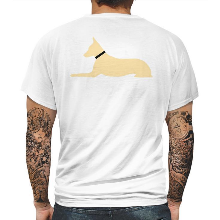 Luna The Regal Dog Mens Back Print T-shirt