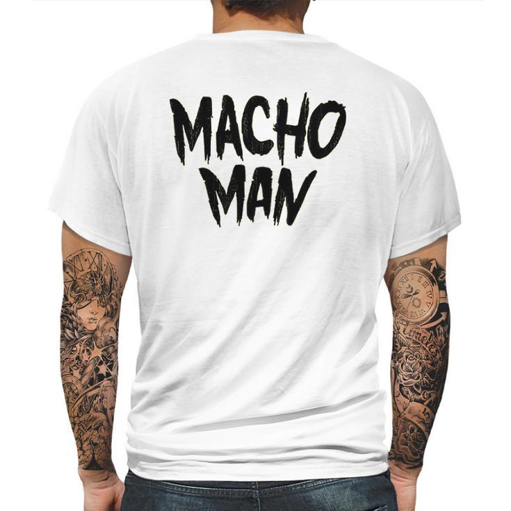 Macho Man 1980 Heavyweight Wrestler Tower Mens Back Print T-shirt