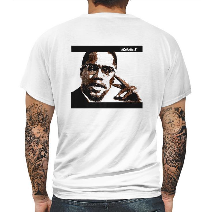 Malcolm Civil Rights America X Mens Back Print T-shirt