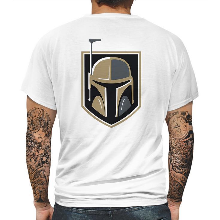 The Mandalorian Boba Fett Golden Knights Fan Mens Back Print T-shirt