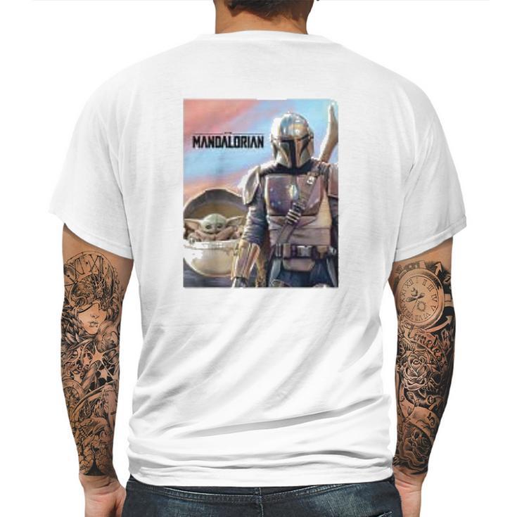 The Mandalorian The Child Mens Back Print T-shirt