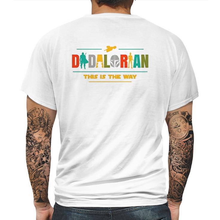 The Mandalorian Dadalorian This Is The Way Mens Back Print T-shirt