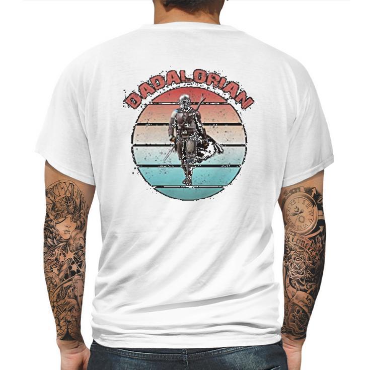 The Mandalorian Dadalorian Unique Gift Mens Back Print T-shirt