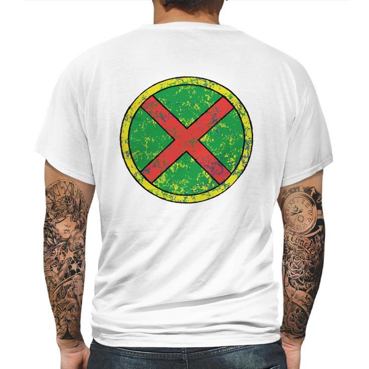 Martian Manhunter Logo Mens Back Print T-shirt