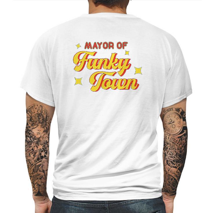 Mayor Of Funky Town 1970S Disco Funk 70S Retro Funk Mens Back Print T-shirt