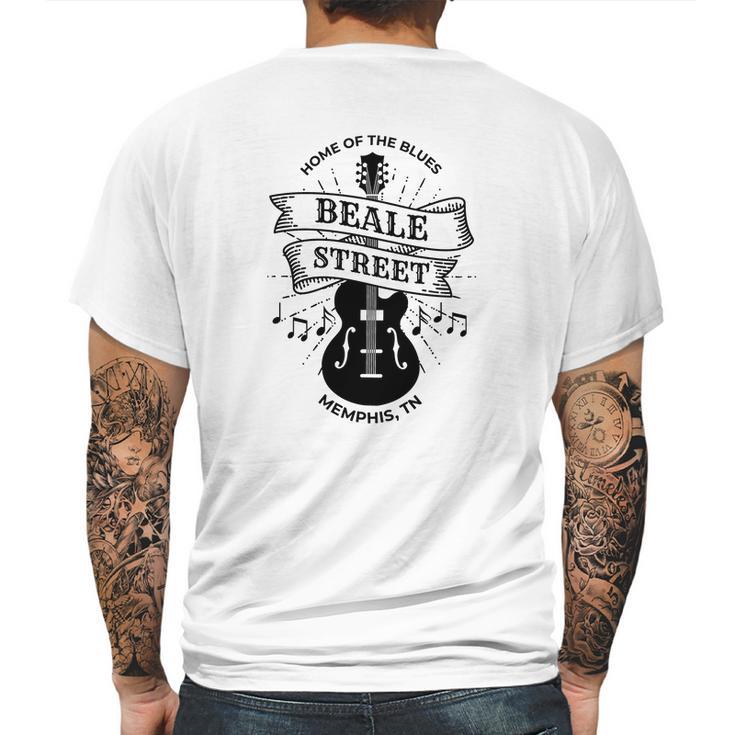 Memphis Beale Street Tn Blues Music Gift Mens Back Print T-shirt