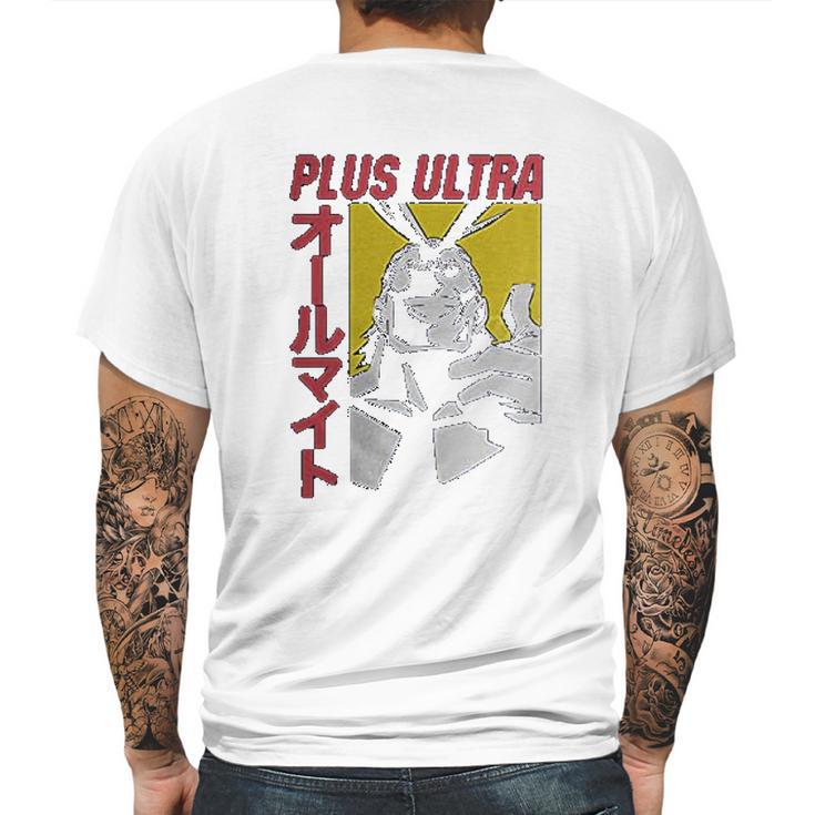 Mha My Hero Academia All Might Plus Ultra Mens Back Print T-shirt