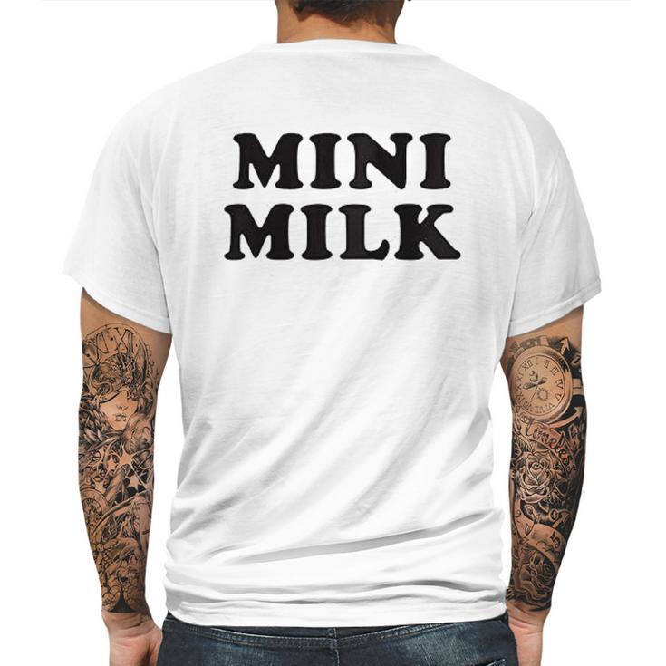 Mini Milk Oppai Anime Gift Mens Back Print T-shirt