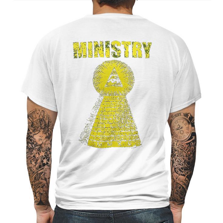 Ministry Mens Pyramid Mens Back Print T-shirt