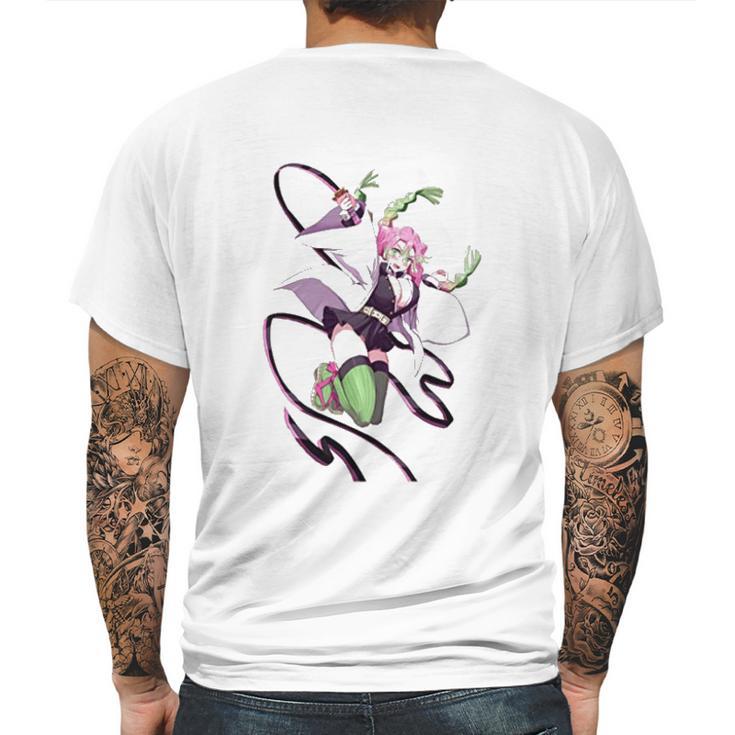 Mitsuri Kanroji Demon Slayer Mens Back Print T-shirt