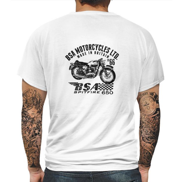 Motorcycle Bsa Mens Back Print T-shirt