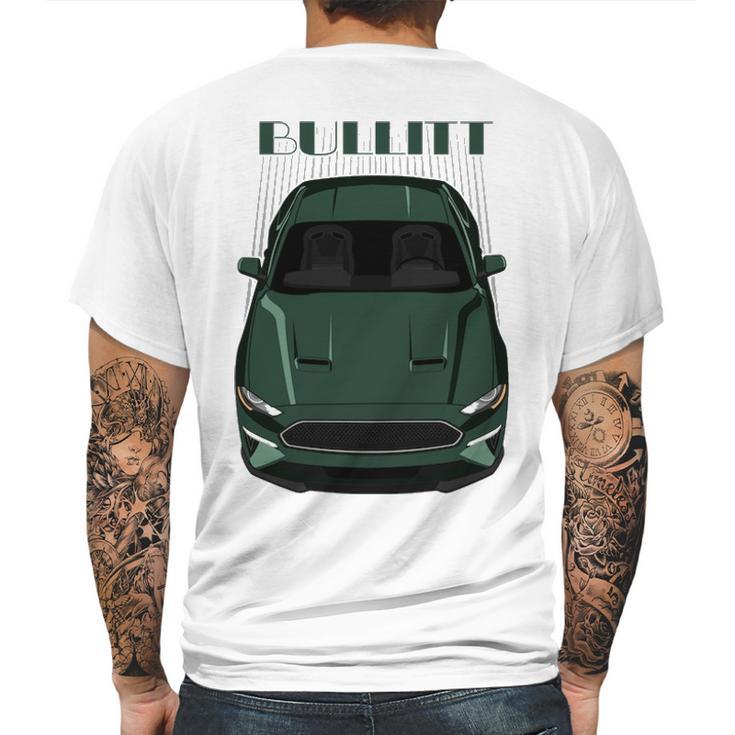 Mustang Bullitt 2019   Green Mens Back Print T-shirt