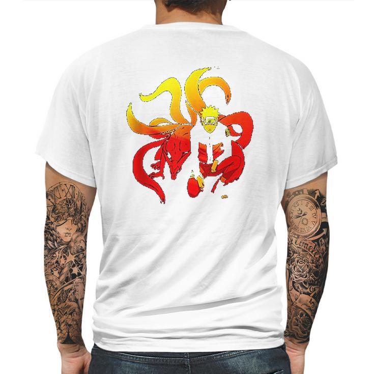 Naruto Shippuden Naruto And 9 Tails Mens Back Print T-shirt