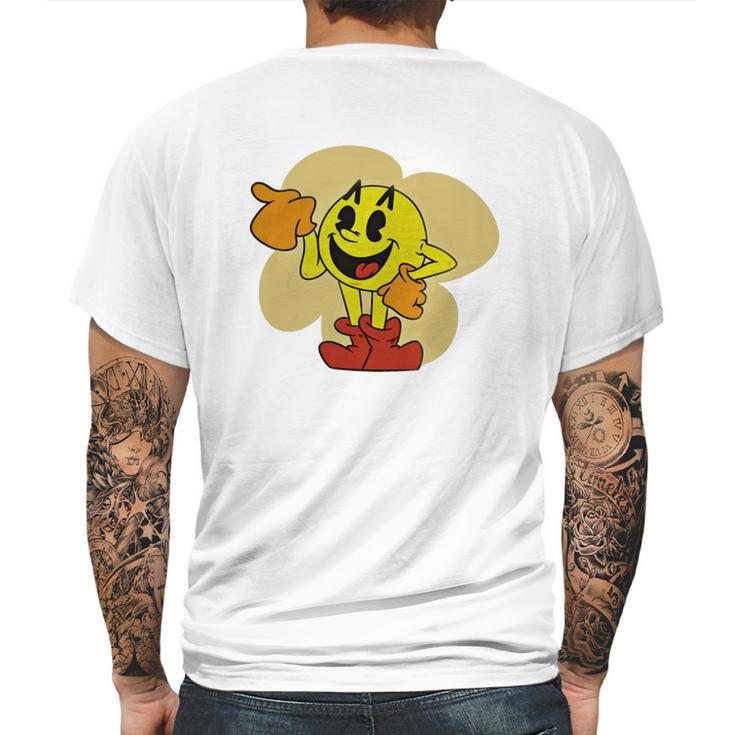 Pac Man T-Shirt Mens Back Print T-shirt