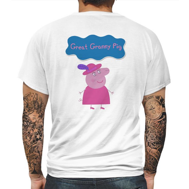 Peppa Pig Peppa Pig Shirt Granny Pig Great Granny Pig Mens Back Print T-shirt