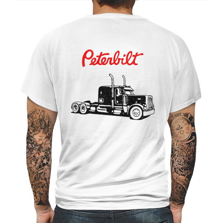 Peterbilt Truck Mens Back Print T-shirt