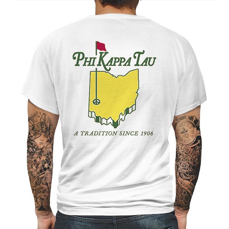 Phi Kappa Tau Fraternity Golf Comfort Colors Mens Back Print T-shirt