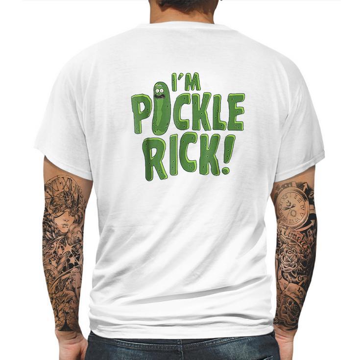 I Am Pickle Rick Pickle Text Mens Back Print T-shirt