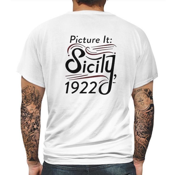 Picture It Sicily 1922 Television Funny Retro 80S Mens Back Print T-shirt