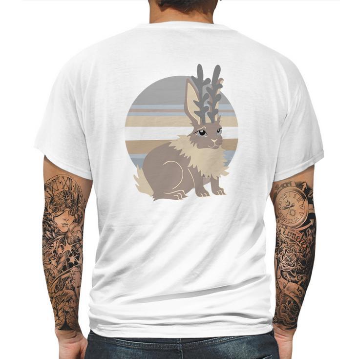 Planet Jackalope  Funny Rabbit Mens Back Print T-shirt