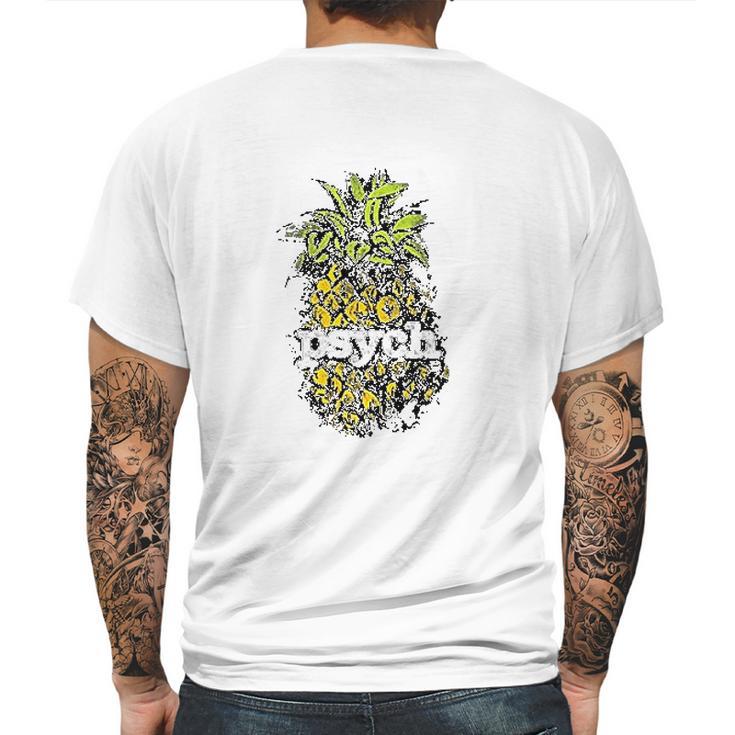 Psych Vintage Pineapple Mens Back Print T-shirt