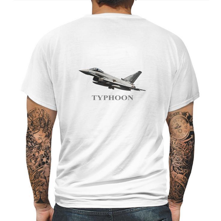 Raf Typhoon T Shirt Fighter Plane Eurofighter Mens Back Print T-shirt