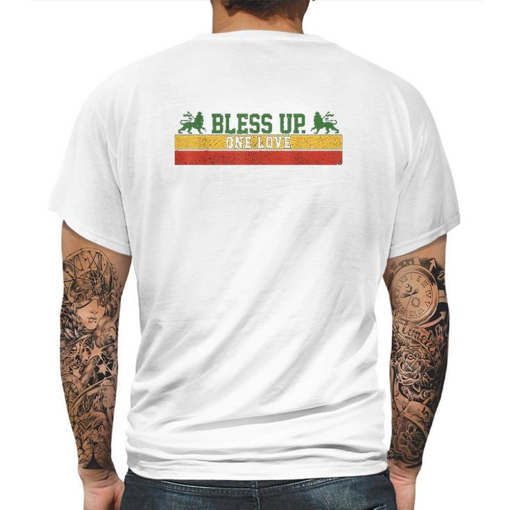 Rastafari Reggae Music Bless Up Dub Dancehall Rasta Gift Mens Back Print T-shirt