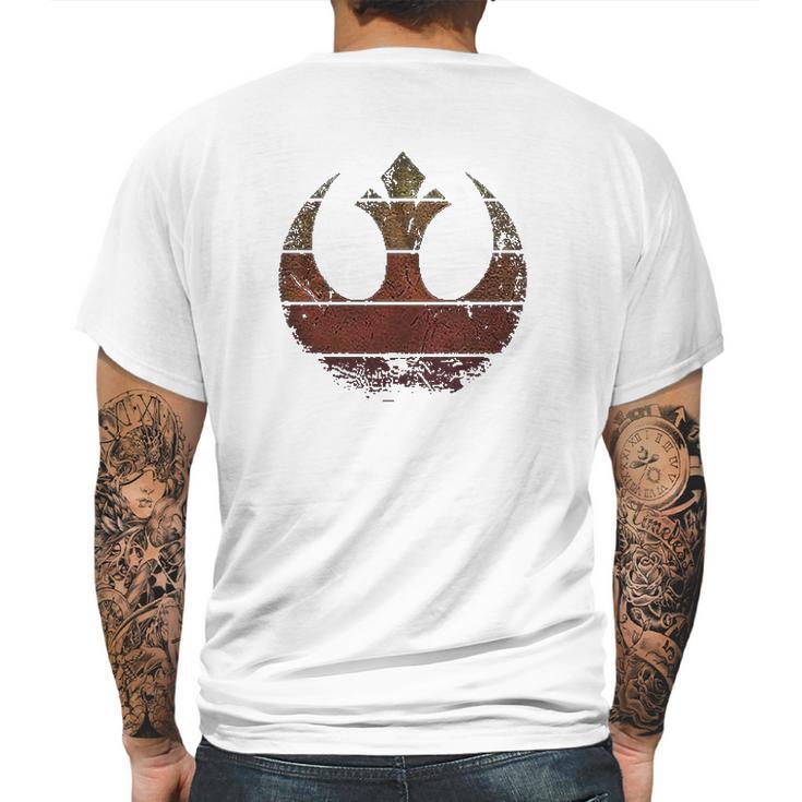 Rebel Alliance Rebellion Last Jedi Luke Rey Leia Chewbacca Mens Back Print T-shirt