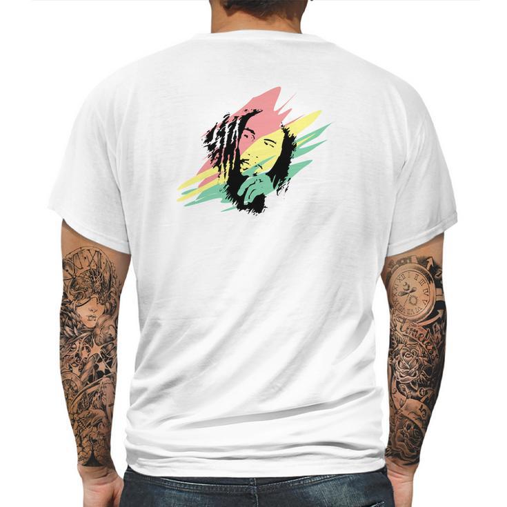 Reggae Bob Marley Mens Back Print T-shirt