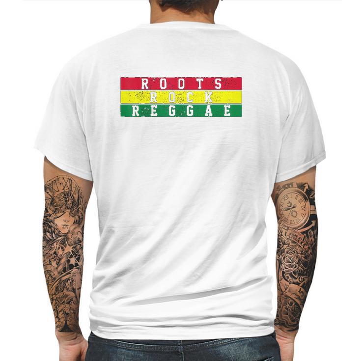 Reggae Music Roots Rock Jamaica Rastafari Rasta Gift Mens Back Print T-shirt