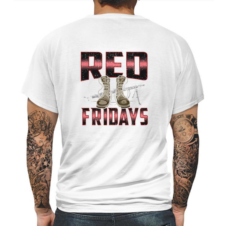 Remember Deployed Cousin Red Fridays Mens Back Print T-shirt