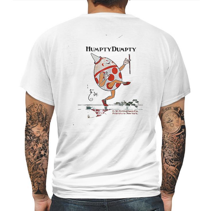 Retro Fairy Tale The Great Fall Humpty Dumpty Mens Back Print T-shirt