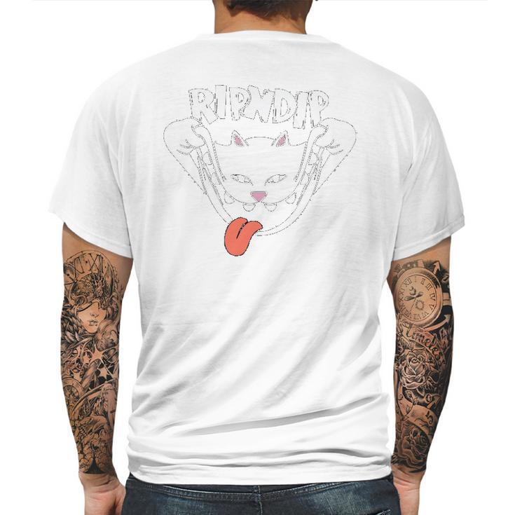 Rip & Dip With Cute Cats- Pet Day T- Graphic Design Printed Casual Daily Basic Mens Back Print T-shirt