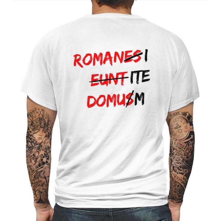 Romanes Eunt Domus Mens Back Print T-shirt