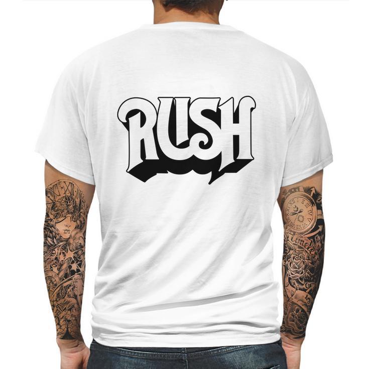 Rush Band Logo Mens Back Print T-shirt