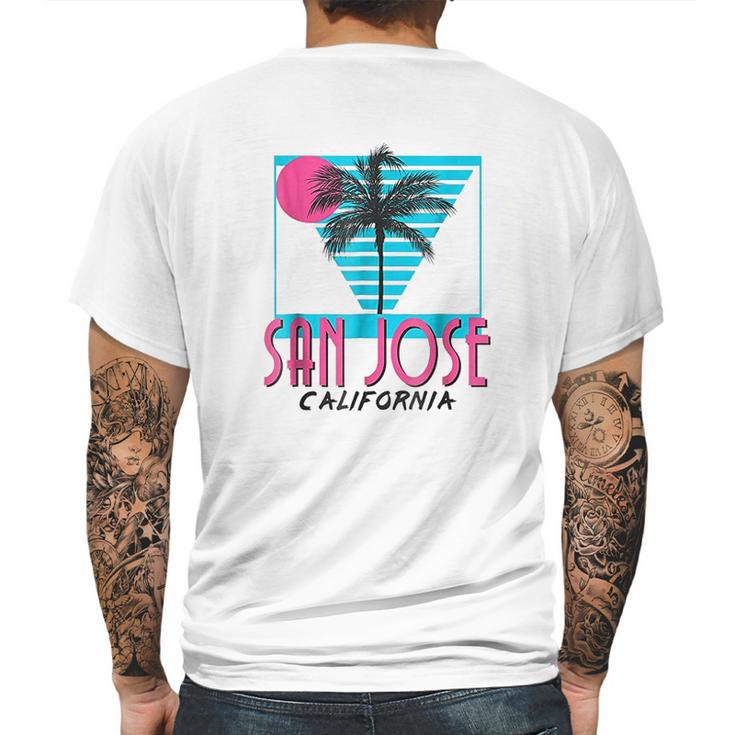 San Jose California Retro Ca Cool Mens Back Print T-shirt