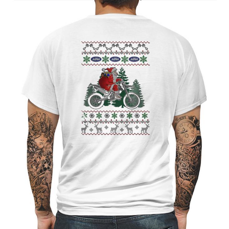 Santa Ktm Mens Back Print T-shirt