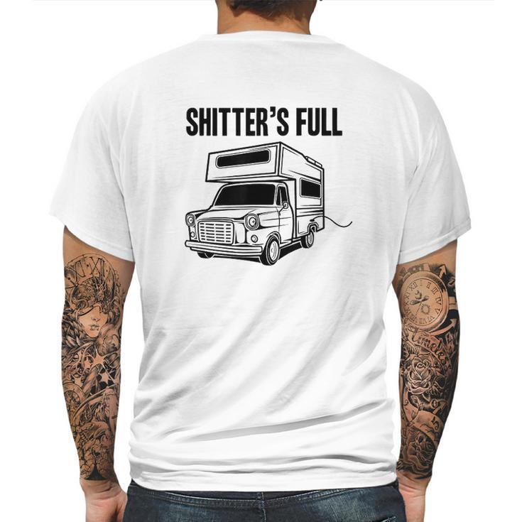 Shitters Full Funny Camper Camping Mens Back Print T-shirt