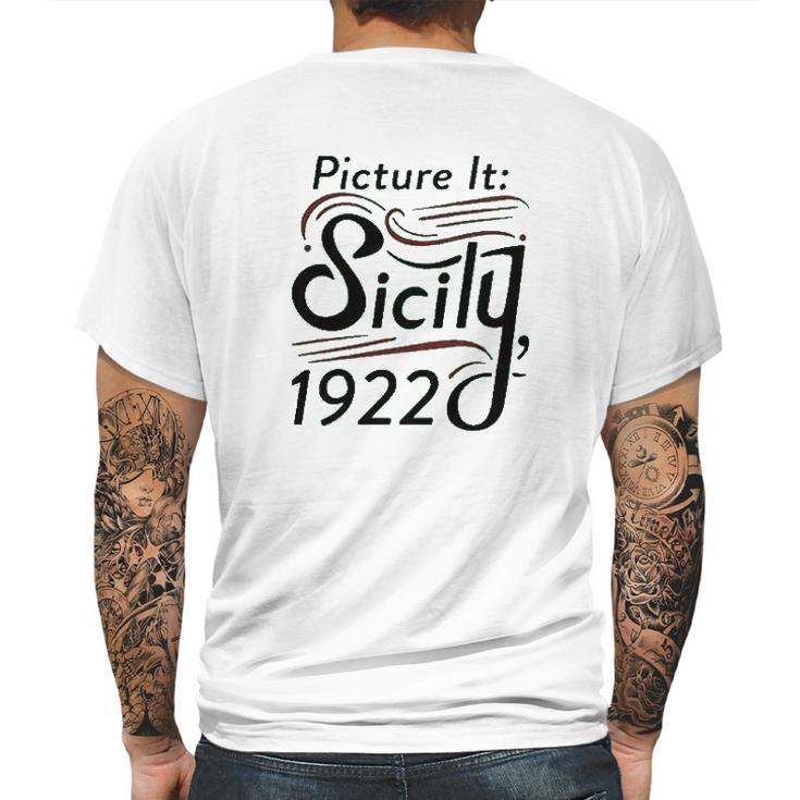 Sicily 1922 Television Funny Retro 80S Graphic Mens Back Print T-shirt