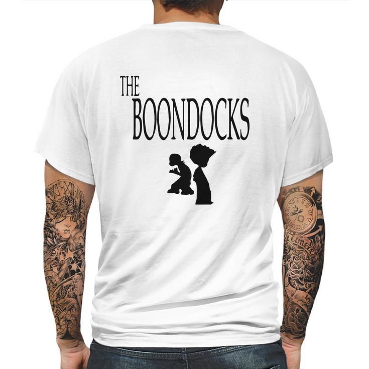 Simple The Boondocks Mens Back Print T-shirt