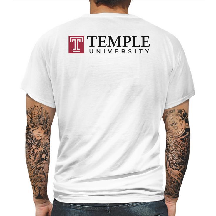 Simple Logo Temple University 2020 Mens Back Print T-shirt