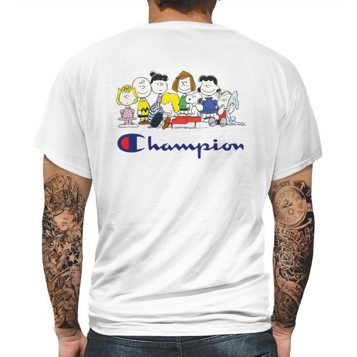 Snoopy And Friends Champion Peanuts Mens Back Print T-shirt