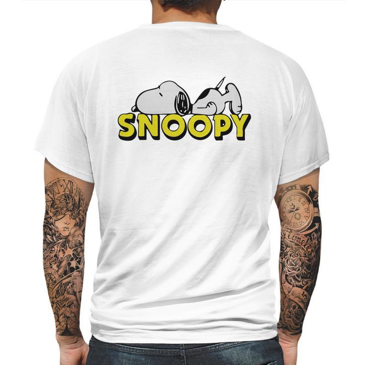 Snoopy Sleep Mens Back Print T-shirt