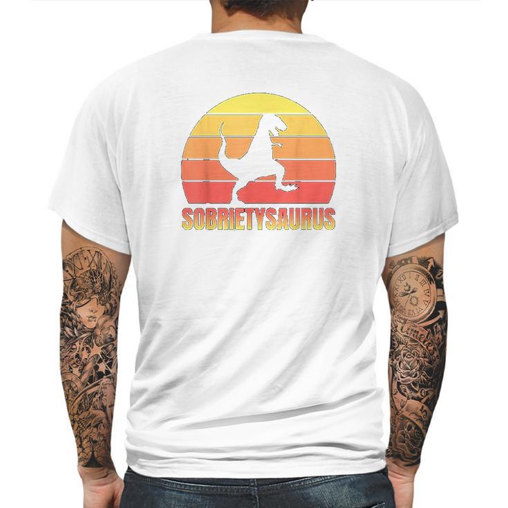 Sobriety Trex Alcoholics Anonymous Aa Sober Af Gift Mens Back Print T-shirt