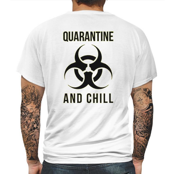 Social Distancing And Chill Mens Back Print T-shirt