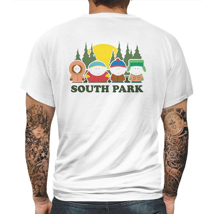 South Park Cartman Kenny Mens Back Print T-shirt